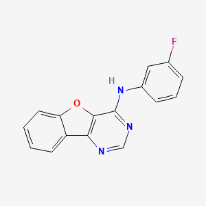 N-(3-fluorophenyl)[1]benzofuro[3,2-d]pyrimidin-4-amine