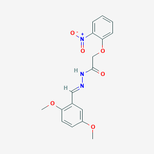 N'-[(E)-(2,5-dimethoxyphenyl)methylidene]-2-(2-nitrophenoxy)acetohydrazide