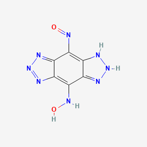 molecular formula C6H4N8O2 B11566214 [1,2,3]triazolo[4,5-f][1,2,3]benzotriazole-4,8(1H,5H)-dione dioxime 