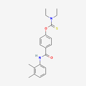 molecular formula C20H24N2O2S B11566216 O-{4-[(2,3-dimethylphenyl)carbamoyl]phenyl} diethylcarbamothioate 