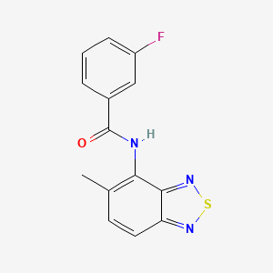 3-fluoro-N-(5-methyl-2,1,3-benzothiadiazol-4-yl)benzamide