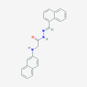 molecular formula C23H19N3O B11566243 N'-[(E)-(Naphthalen-1-YL)methylidene]-2-[(naphthalen-2-YL)amino]acetohydrazide 