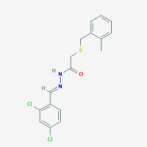 N'-[(E)-(2,4-dichlorophenyl)methylidene]-2-[(2-methylbenzyl)sulfanyl]acetohydrazide