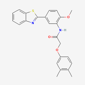 N-[5-(1,3-benzothiazol-2-yl)-2-methoxyphenyl]-2-(3,4-dimethylphenoxy)acetamide