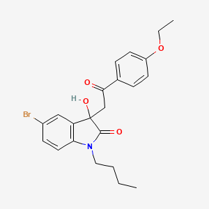 5-bromo-1-butyl-3-[2-(4-ethoxyphenyl)-2-oxoethyl]-3-hydroxy-1,3-dihydro-2H-indol-2-one