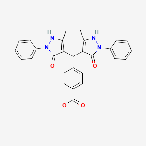 methyl 4-[bis(5-hydroxy-3-methyl-1-phenyl-1H-pyrazol-4-yl)methyl]benzoate