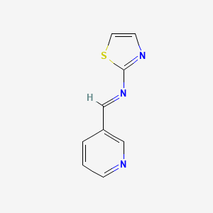 N-[(E)-pyridin-3-ylmethylidene]-1,3-thiazol-2-amine