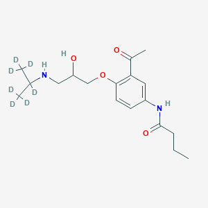 molecular formula C₁₈H₂₂D₇ClN₂O₄ B1156629 Acebutolol D7 