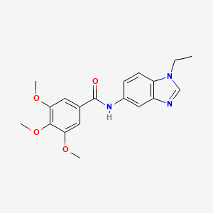 N-(1-ethyl-1H-benzimidazol-5-yl)-3,4,5-trimethoxybenzamide