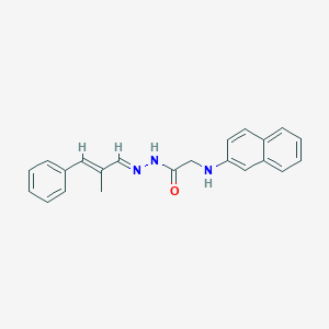 N'-[(1E,2E)-2-Methyl-3-phenylprop-2-EN-1-ylidene]-2-[(naphthalen-2-YL)amino]acetohydrazide