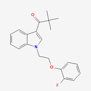 1-{1-[2-(2-fluorophenoxy)ethyl]-1H-indol-3-yl}-2,2-dimethylpropan-1-one