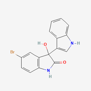 5-Bromo-3-hydroxy-3-(1h-indol-3-yl)indolin-2-one