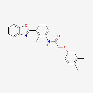 N-[3-(1,3-benzoxazol-2-yl)-2-methylphenyl]-2-(3,4-dimethylphenoxy)acetamide