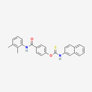 O-{4-[(2,3-dimethylphenyl)carbamoyl]phenyl} naphthalen-2-ylcarbamothioate