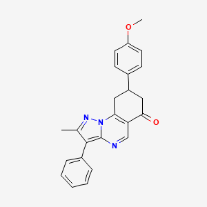 8-(4-methoxyphenyl)-2-methyl-3-phenyl-8,9-dihydropyrazolo[1,5-a]quinazolin-6(7H)-one