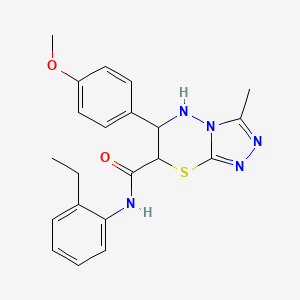 N-(2-ethylphenyl)-6-(4-methoxyphenyl)-3-methyl-6,7-dihydro-5H-[1,2,4]triazolo[3,4-b][1,3,4]thiadiazine-7-carboxamide