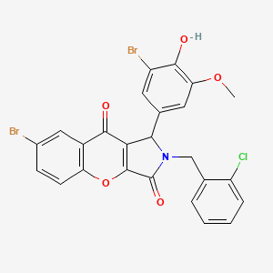 7-Bromo-1-(3-bromo-4-hydroxy-5-methoxyphenyl)-2-(2-chlorobenzyl)-1,2-dihydrochromeno[2,3-c]pyrrole-3,9-dione