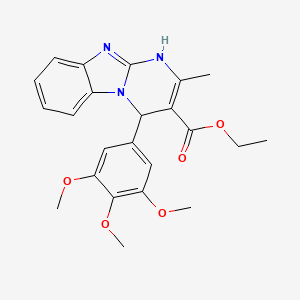 Ethyl 2-methyl-4-(3,4,5-trimethoxyphenyl)-1,4-dihydropyrimido[1,2-a]benzimidazole-3-carboxylate