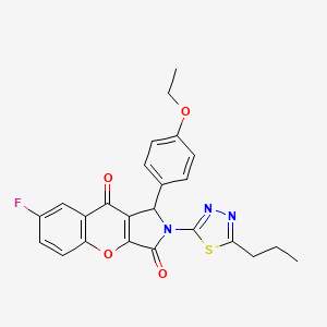 1-(4-Ethoxyphenyl)-7-fluoro-2-(5-propyl-1,3,4-thiadiazol-2-yl)-1,2-dihydrochromeno[2,3-c]pyrrole-3,9-dione