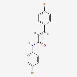 molecular formula C15H11Br2NO B11566549 (2E)-N,3-bis(4-bromophenyl)prop-2-enamide 