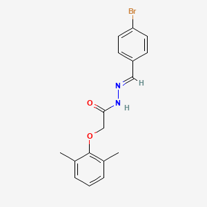 N'-[(E)-(4-bromophenyl)methylidene]-2-(2,6-dimethylphenoxy)acetohydrazide