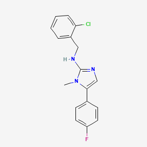 N-(2-chlorobenzyl)-5-(4-fluorophenyl)-1-methyl-1H-imidazol-2-amine