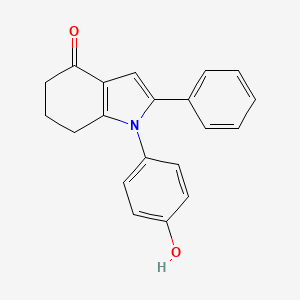 1-(4-Hydroxyphenyl)-2-phenyl-5,6,7-trihydroindol-4-one