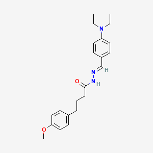 N'-[(E)-[4-(Diethylamino)phenyl]methylidene]-4-(4-methoxyphenyl)butanehydrazide