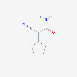2-Cyano-2-cyclopentylacetamide