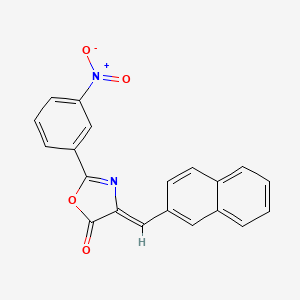 (4Z)-4-(naphthalen-2-ylmethylidene)-2-(3-nitrophenyl)-1,3-oxazol-5(4H)-one