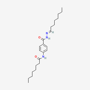 N-(4-{[(2E)-2-octylidenehydrazinyl]carbonyl}phenyl)octanamide