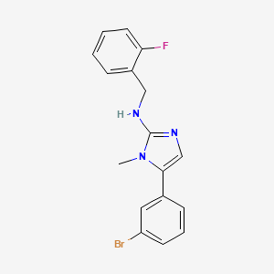 5-(3-bromophenyl)-N-(2-fluorobenzyl)-1-methyl-1H-imidazol-2-amine