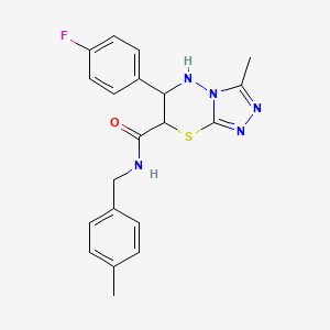 6-(4-fluorophenyl)-3-methyl-N-(4-methylbenzyl)-6,7-dihydro-5H-[1,2,4]triazolo[3,4-b][1,3,4]thiadiazine-7-carboxamide