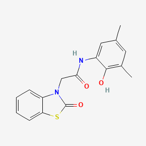 N-(2-hydroxy-3,5-dimethylphenyl)-2-(2-oxo-1,3-benzothiazol-3(2H)-yl)acetamide