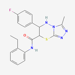 N-(2-ethylphenyl)-6-(4-fluorophenyl)-3-methyl-6,7-dihydro-5H-[1,2,4]triazolo[3,4-b][1,3,4]thiadiazine-7-carboxamide