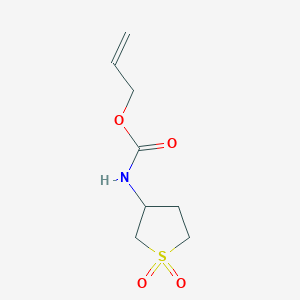 molecular formula C8H13NO4S B11566742 Prop-2-en-1-yl (1,1-dioxidotetrahydrothiophen-3-yl)carbamate 