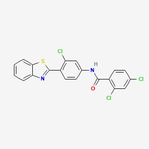 N-[4-(1,3-benzothiazol-2-yl)-3-chlorophenyl]-2,4-dichlorobenzamide