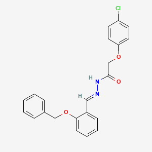 N'-{(E)-[2-(benzyloxy)phenyl]methylidene}-2-(4-chlorophenoxy)acetohydrazide