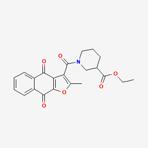 Ethyl 1-[(2-methyl-4,9-dioxo-4,9-dihydronaphtho[2,3-b]furan-3-yl)carbonyl]piperidine-3-carboxylate