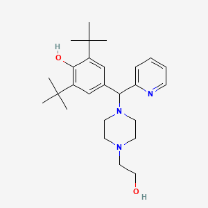 2,6-Di-tert-butyl-4-{[4-(2-hydroxyethyl)piperazin-1-yl](pyridin-2-yl)methyl}phenol