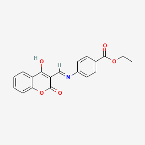 ethyl 4-{[(Z)-(2,4-dioxo-2H-chromen-3(4H)-ylidene)methyl]amino}benzoate