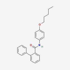 N-[4-(pentyloxy)phenyl]biphenyl-2-carboxamide