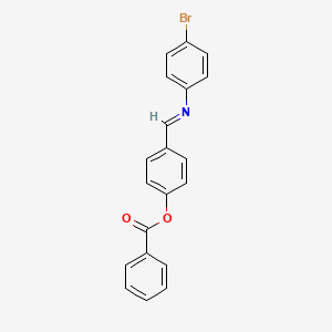 4-[(E)-[(4-Bromophenyl)imino]methyl]phenyl benzoate