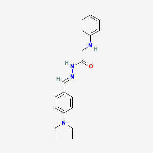 2-anilino-N'-{(E)-[4-(diethylamino)phenyl]methylidene}acetohydrazide