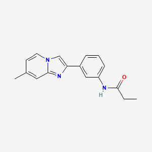 N-[3-(7-methylimidazo[1,2-a]pyridin-2-yl)phenyl]propanamide