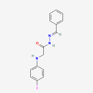 2-[(4-Iodophenyl)amino]-N'-[(E)-phenylmethylidene]acetohydrazide