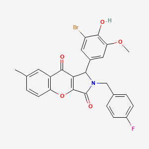 1-(3-Bromo-4-hydroxy-5-methoxyphenyl)-2-(4-fluorobenzyl)-7-methyl-1,2-dihydrochromeno[2,3-c]pyrrole-3,9-dione