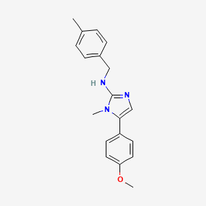 molecular formula C19H21N3O B11567107 5-(4-methoxyphenyl)-1-methyl-N-(4-methylbenzyl)-1H-imidazol-2-amine 