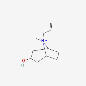 molecular formula C11H20NO+ B11567110 3-Hydroxy-8-methyl-8-(prop-2-en-1-yl)-8-azoniabicyclo[3.2.1]octane 