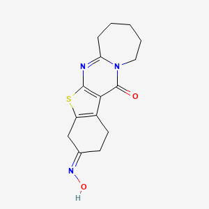 (15E)-15-hydroxyimino-18-thia-2,9-diazatetracyclo[9.7.0.03,9.012,17]octadeca-1(11),2,12(17)-trien-10-one